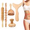 Wooden Massage Roller Therapy Body Massager Foot Face Shoulder Neck Hand Push Roller Massager Body Shaping Massage Tool