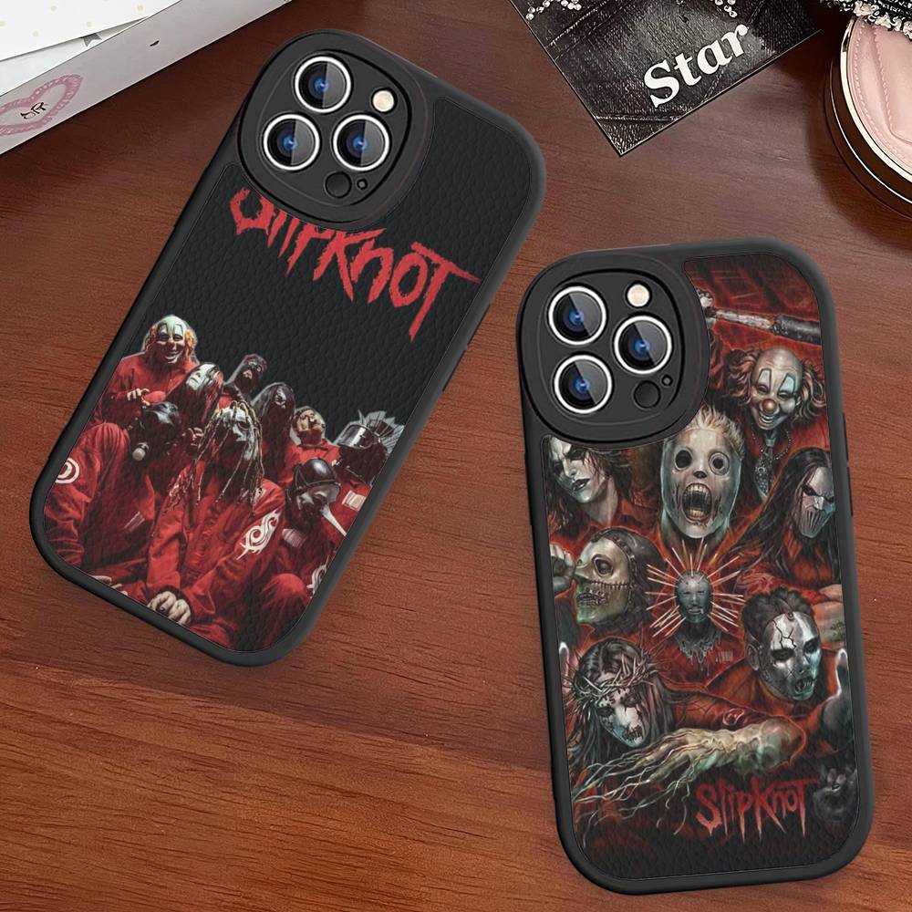 Slipknot Band Phone Cover For IPhone 16 15 14 13 12 11 Pro Max Plus Leather Soft Case