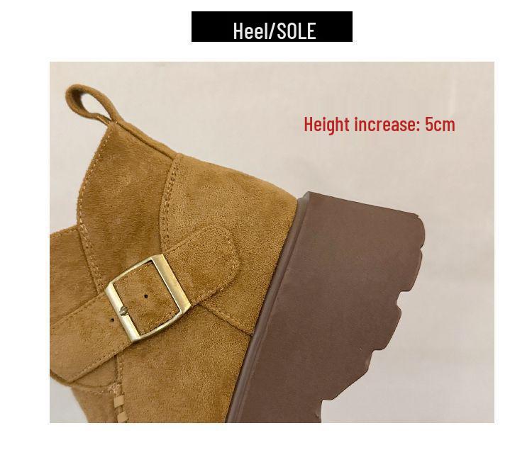 Women’s 2025 Retro Platform Martin Boots - Height-Enhancing, Thick-Soled, Autumn Must-Have, Versatile & Slimming.