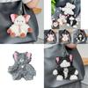 Cute Cartoon Devon Rex Cat Plush Keychain Delightful Gift For Cat Enthusiasts