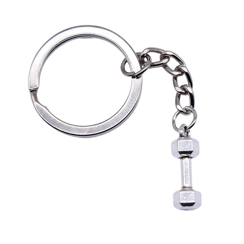 Metal Fittings Yoga Keychain Sport Theme Key Ring Souvenir 28mm