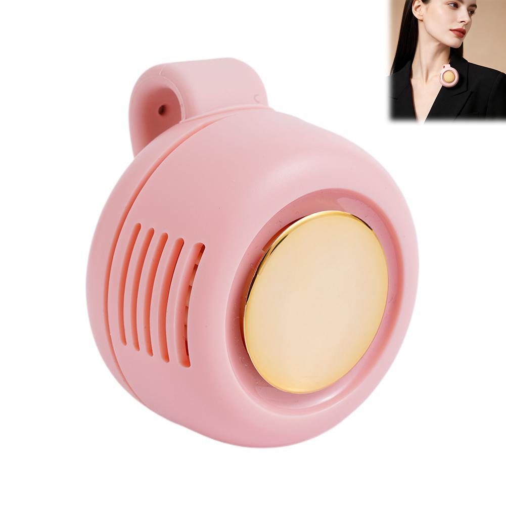 Small Fan Whirlwind Portable Buckle Mini Waist Hanging Handheld Clip Fan Mini Bladeless Electric Fan  For Outdoor Use розовый