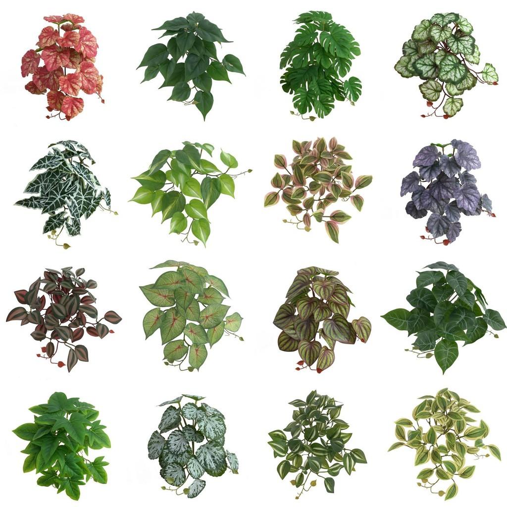 Plant Artificial 3d Printing Ipomoea Batatas Leaf Decor Home Interior Decor
