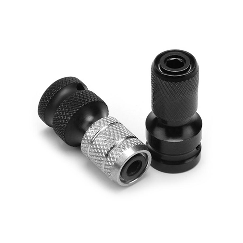 Adaptador de dado de vástago hexagonal, práctico destornillador de dado, convertidor de portabrocas de liberación rápida para llave de impacto, destornillador, broca