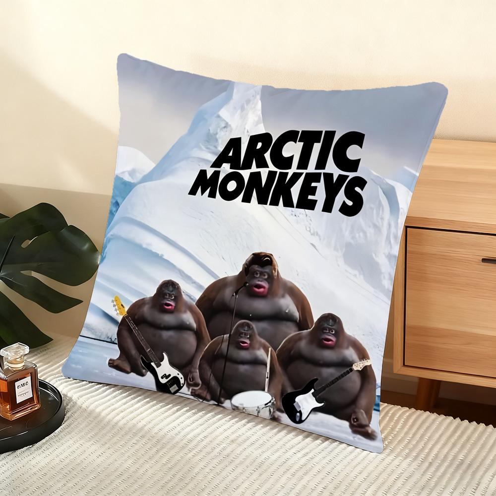 Band AArctic MMonkeys Cushion Cover Soft Short Plush Pillow Cover Smooth Cozy Texture Aesthetic Cushion Case Home Decor