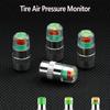 BJT1 4pcs Motorcycle Car Tire Pressure Monitor Valve Cap Sensor Indicator Auto Tire Pressure Inspection Tool Tire Valve