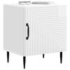 Nightstand Set 2 pcs High Gloss White 43 x 34.5 x 50 cm Particleboard