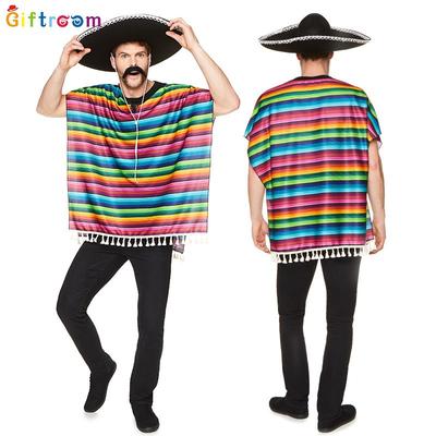 Západní maškarní plesový styl třásňová pelerína pelerína indický kostým rekvizity pro jevištní vystoupení