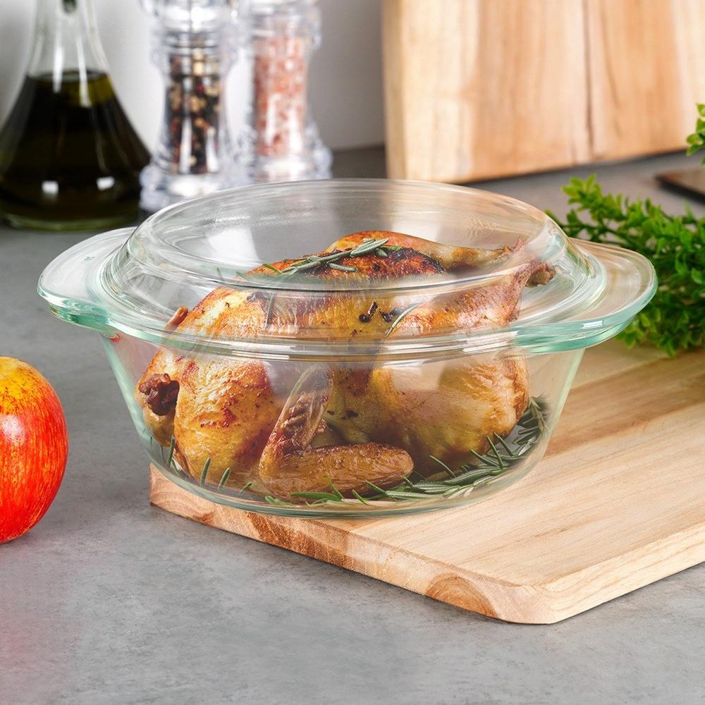 Glass Ovenproof Baking Dish for Baking, Roasting Pan, 1.83L