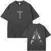 Unisex Dante Print T-Shirt from Devil May Cry, Summer Apparel, Loose Gothic Casual Outfit, Soft Cotton Tee for Men