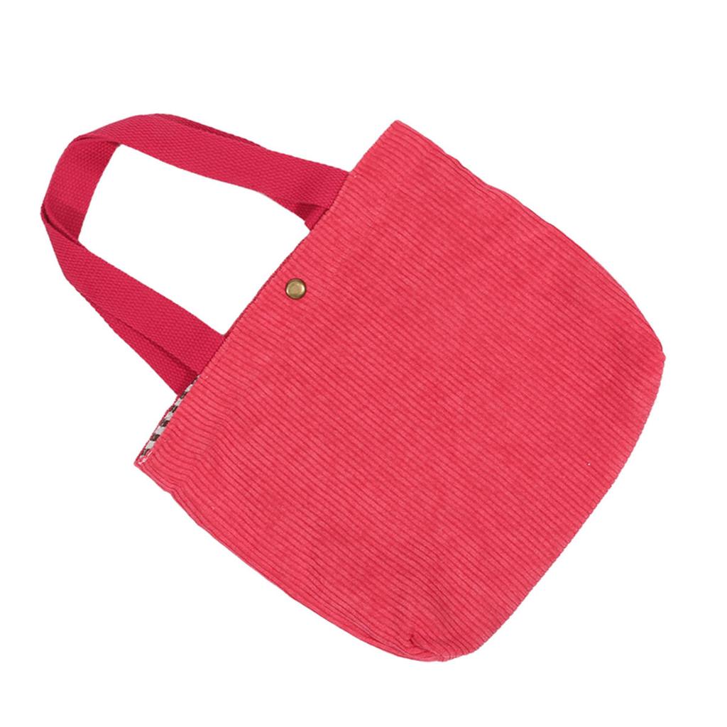 Women's Shoulder Shopper Bag Solid Color Daily Commuter Food Container Storage Bags Stripe Tote Handbags Simple Lunch Bag