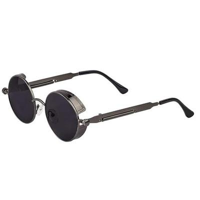 4Flaunt Disc Series UV Protected Steampunk Round Sunglasses For Men & Women