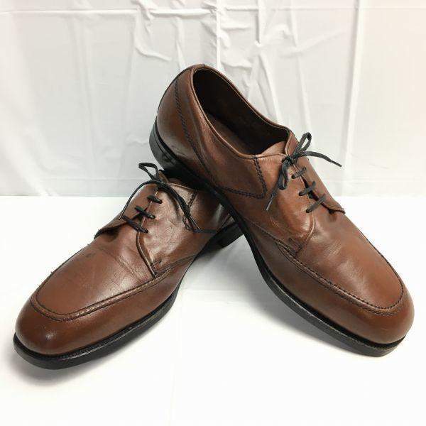 

HI-TEST 70s-80s Vintage ANSI Z41.1-1967 Steel Toe Oxford U-Tip Shoes Brown Size 9.5D / 27.0-27.5cm