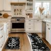 1PC Halloween Pattern Kitchen Rug Non-Slip Door Mat Pop Design Bathroom Rug Bath Mat Carpet for Home Sink Laundry Decor