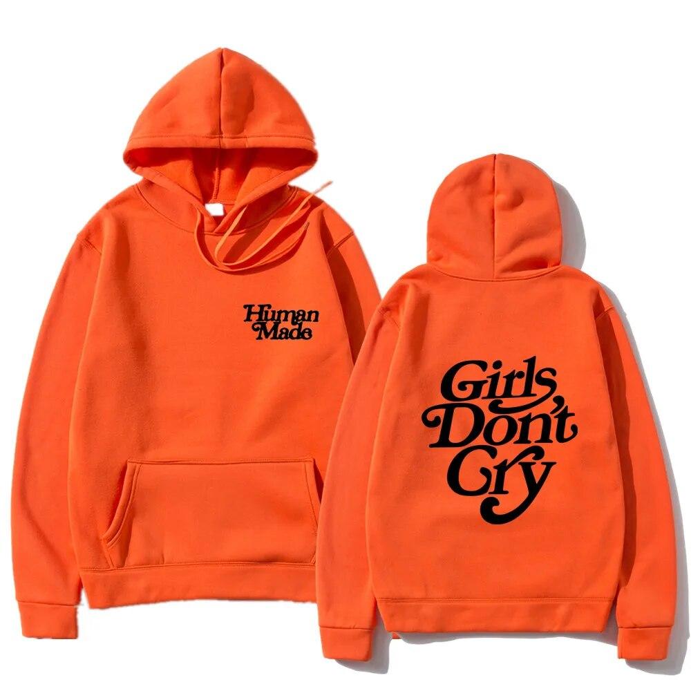 Girls Don't Cry Human Made Hoodies Sweatshirts Unisex Women Black