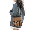 Vintage Leopard Pattern Crossbody Bags For Women Small Square Shoulder Bag Ladies Tassel Designer Phone Pocket CLE