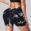 Peach Butt Lift High Waist Tie-Dye Yoga Shorts - Tummy Control Slimming Sportswear