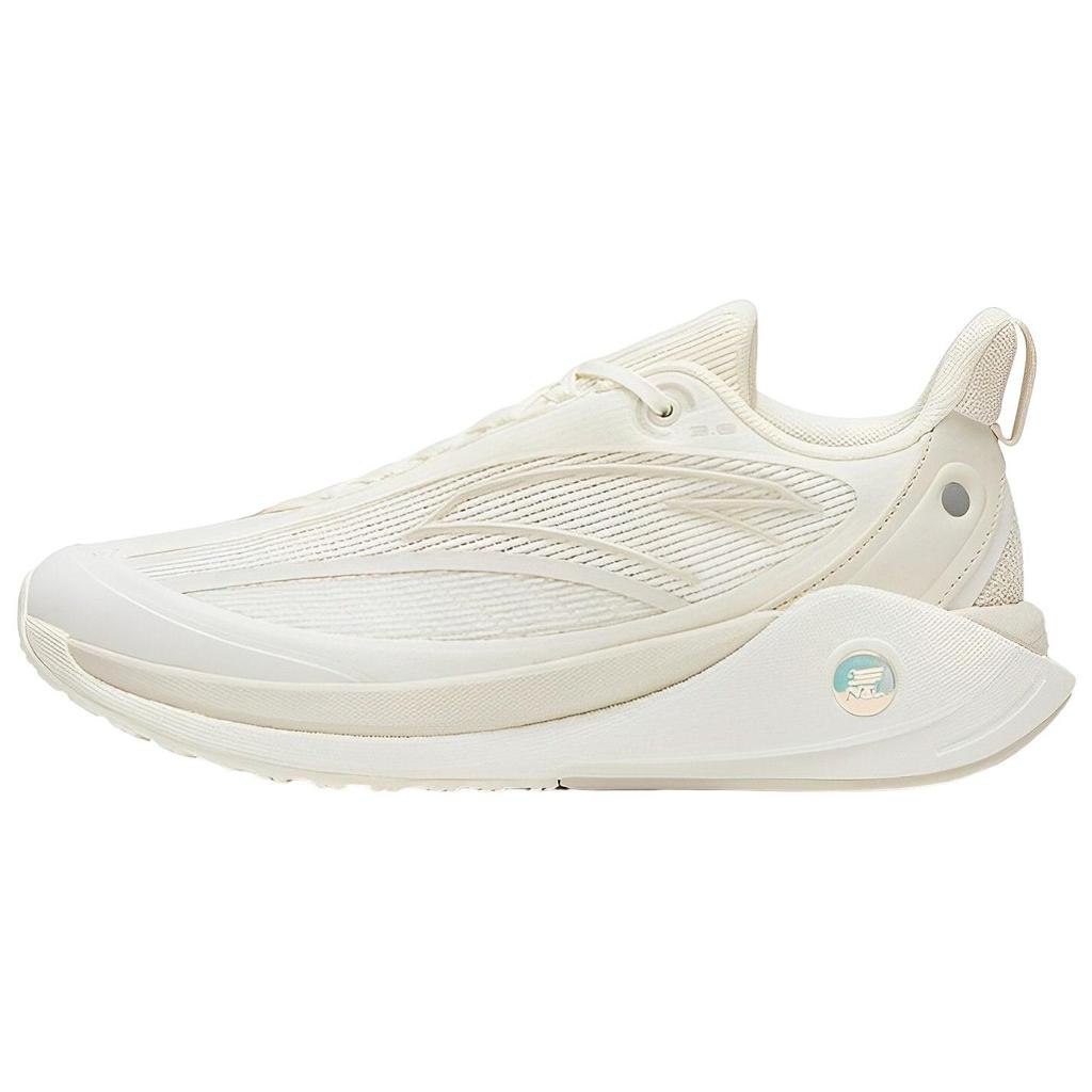 Anta C37 3.0 Comfortable Fabric Synthetic Leather Non-Slip Wear-Resistant Breathable Low-Top Running Shoes Women Sneaker White Gray 922315537-3