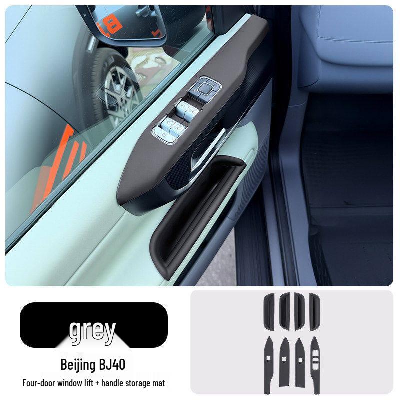 Beijing BJ40 Car Door Handle Protector & Silicone Storage Mat Set