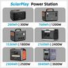 Solarplay Q2501 2400W 2160Wh LiFePO4 Portable Power Station with 200W Solar Panel UPS Home Backup Generator DE Local Shipping