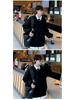 Autumn Winter 2025 Men's Casual Retro V-Neck Cardigan Sweater - Solid Color Knit Outerwear