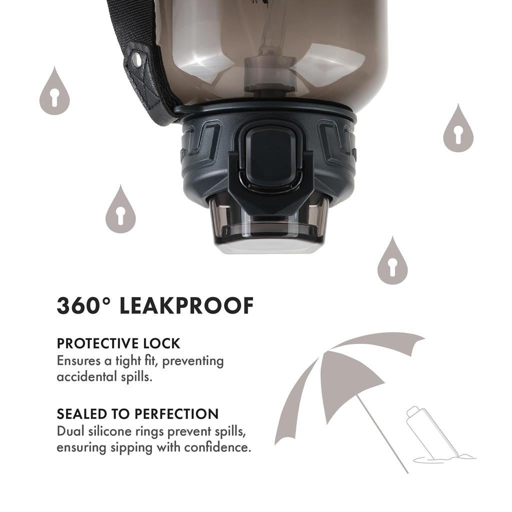 GRANDTIES Water Tritan Sports 1500ml Water Removable Silicone Tritan Will Not Leak Even When Comes with One Push Dishwasher Club Plastic Bottle,