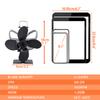 Stove Fan Heat Powered Fireplace Fan  Eco-fan Quiet 4 Blade Wood Burner Fireplace Fan Home Winter Warm Heat Distribution