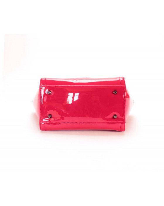 Handbag - Christian Lacroix - Jonc Stud - Red - Patent Synthetic - 30x44x13 Cm