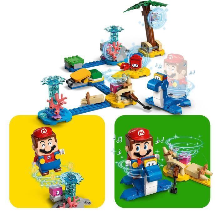 LEGO® 71398 Super Mario Ensemble d’Extension Le Bord de Mer de Dorrie, Jouet de Construction avec Crabe pour Enfants +6 Ans