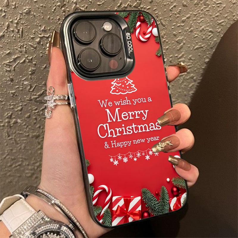 Christmas Gingerbread Winter Snowflake Gift Phone Case For iPhone 17 16 15 14 Pro Max 13 12 11 XS X XR 7 8 Plus 16e 17 Air Cover