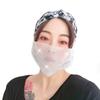 Women's Mesh Face Mask Flash Diamond Rhinestone Star Washable Personality Nightclub Party Mask