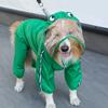 Lightweight Waterproof for Jacket Small to X-Large Dogs and Puppies Ponchos Hood Rain Gear For Pet Dog with Hood 8 Sizes