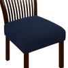 Jacquard Chair Seat Cover Elastic Chair Slipcovers for Home Banquet Dining Room Solid Color Removable Washable Chair Covers