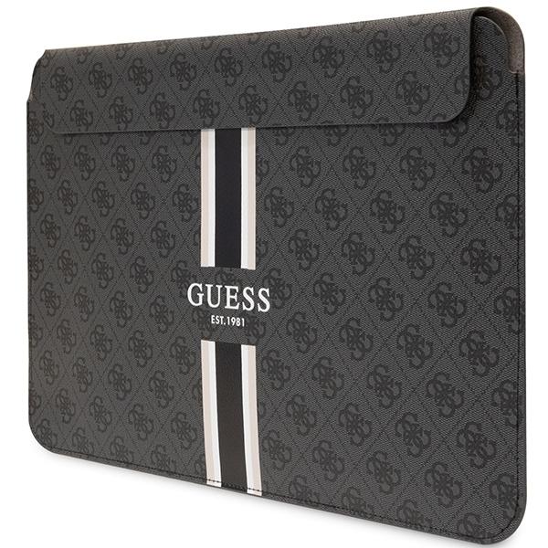 Pokrowiec do 16" Guess 4G Printed Stripes Czarny