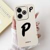 Casing For Xiaomi Redmi 13 Case Luxury Letter Cover For Redmi 12 13 Redmi13 Redmi12 4G Silicone Soft Shockproof Back Cover