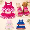 Thin Cat Dog Swimsuit Vest Leopard Print Pet Slip Dress Unique Dog Bikini Skirt  Summer
