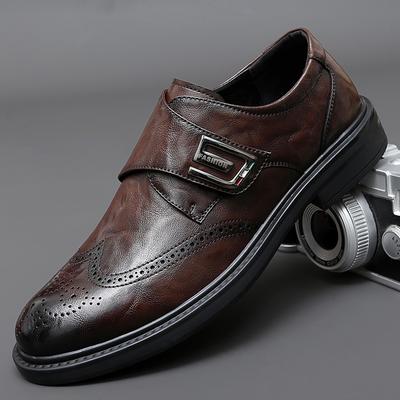 Sapatos de Couro de Negócios de Alta Qualidade Moda Sapatos Sociais Masculinos Versátil Casual Mocassins Masculinos Calçados Respiráveis para Calçar Sapatos Oxford Masculinos