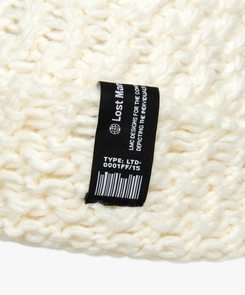 LMC Crochet Square Beanie Ivory