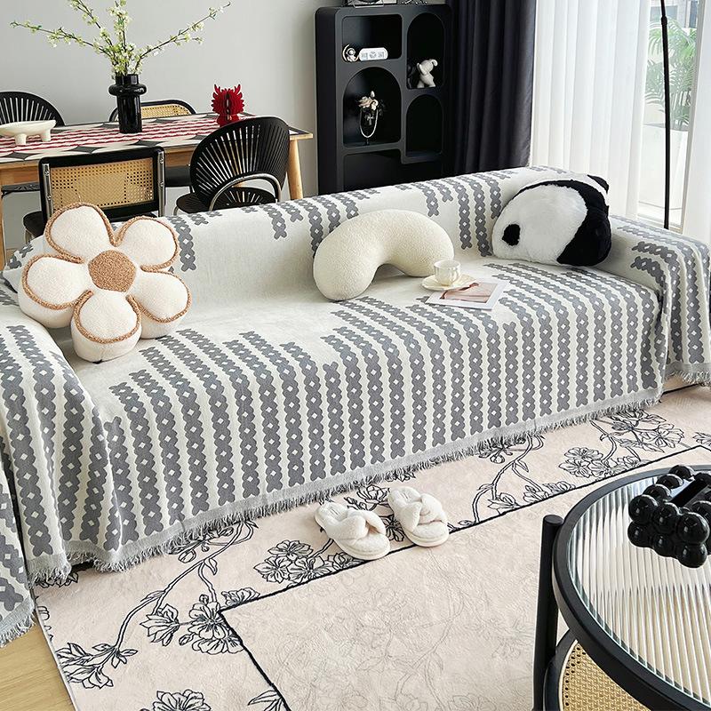 Chenille Sofa Towel Full Cover Cloth Non-Slip Stain-Resistant Four Seasons Universal Anti-Cat's Paw Cushion