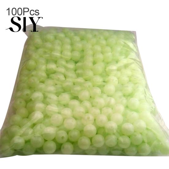 Night Bait Beads 100Pcs/Bag Luminous Multi-use Bright-colored Plastic Fishing for Floating