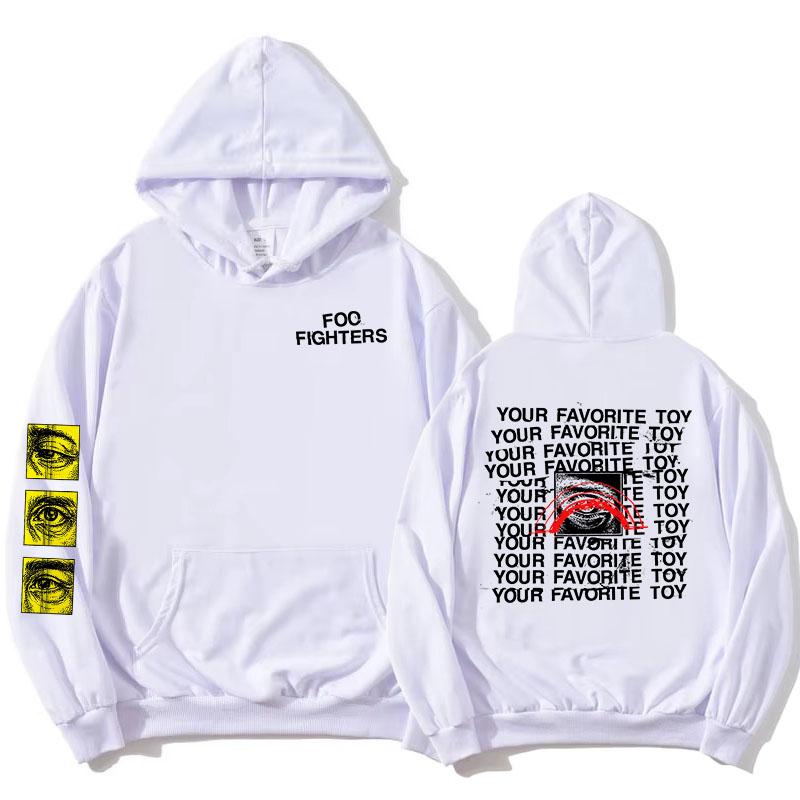 

Foo Fighters Your Favorite Toy Hoodies Fleece Long Sleeve Male Hooded Sweatshirts Rock Band Design Graphic Merch XXL