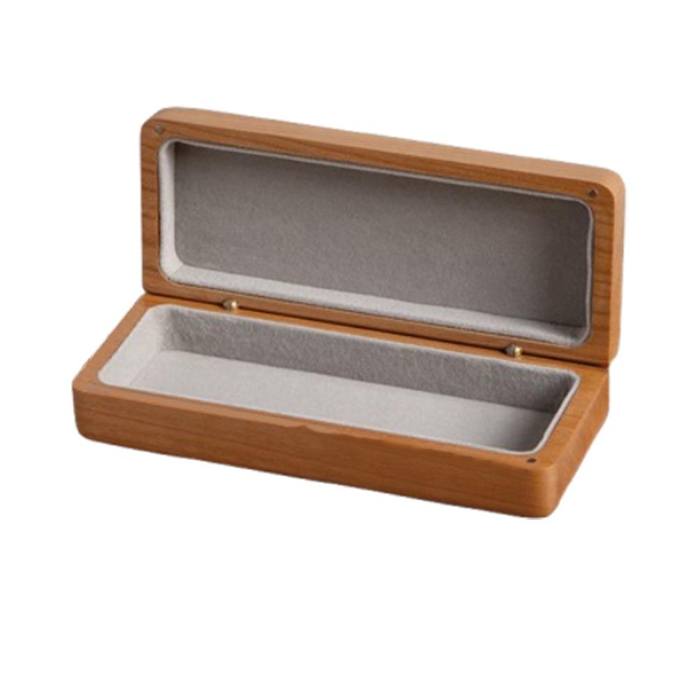 Retro Wood Glasses Case Magnetic Buckle Walnut Wood Storage Box  Eyewear Organizer