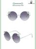 Korean Sweet Flower Style Children's Metal Sunglasses: Fashionable Beach & Photography Accessories
