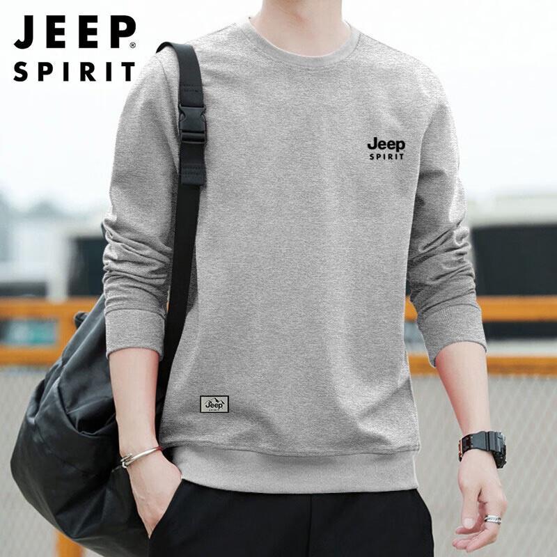 JEEP SPIRIT Men's Loose Fit Crewneck Sweatshirt