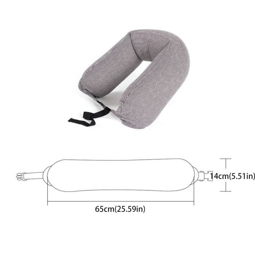 Japanese Style Sleep Neck Support U Shaped Bendable Roll Pillow Portable Nap Pillow  Lumbar