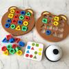DIY Kid 3D Geometric Shape Color Matching Toy Montessori Brain Games for Children Sensory Parent-Child Interactive Game Boy Girl