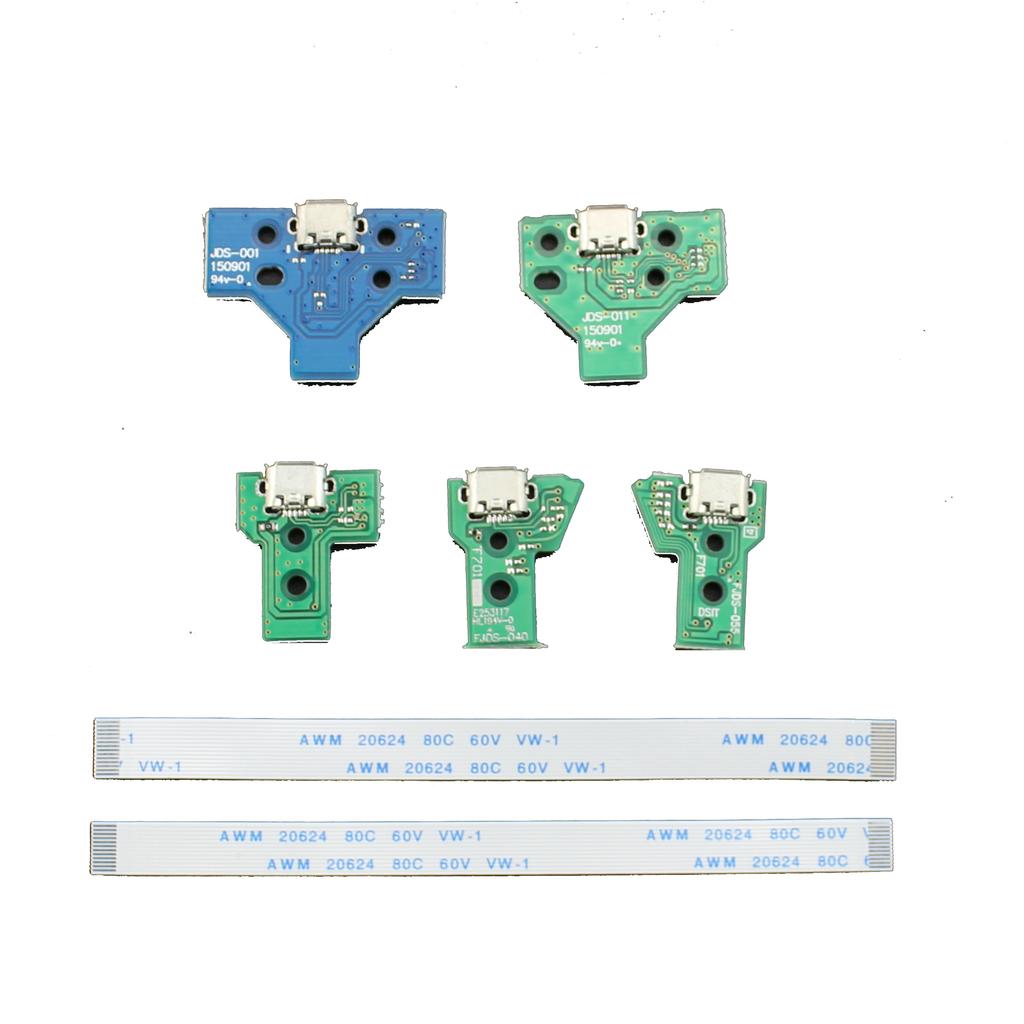 Brandneue 12P 14P USB-Ladeanschlussbuchse Leiterplatte 12-Pin 14-Pin JDS 011 030 040 Für PS4 Controller Reparaturteile Ersatz