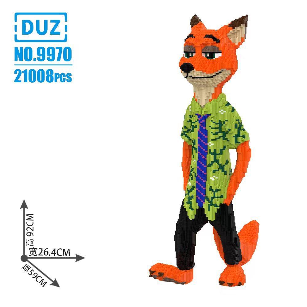 Disney Zootopia Building Blocks Nick Judy Model Benjamin Sloth Bricks Cartoon Movie Figure Toys For Kids Christmas Gift