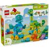 LEGO DUPLO Dinosaur Pull Toy 3-in-1 Building Blocks Educational Toy for Kids Ages 1.5 To 6