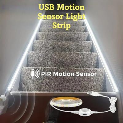 1/2/3/4/5 Meter USB LED Light Wireless Sensor 5V USB Powered LED Ribbon Light PIR Motion Detection Flexible LED Tape Ribbon